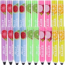 Ipienlee 볼펜 지우개 프릭션볼펜 지워지는볼펜 연필 20개 예술가용 재미있는 휴대용 큐브 펜 스타일 5가지 컬러 젤리 Q1414150, 20, 20