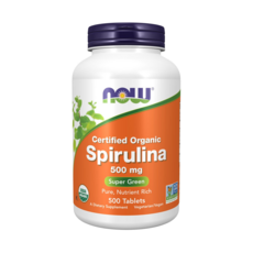 NOW Foods 螺旋藻500mg素食錠, 500顆, 1罐
