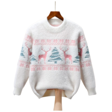 女童聖誕 Rudolph 柔軟毛衣 B106