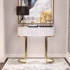 현관 콘솔 테이블 선반 장식장 80x35x75cm 북유럽 화이트 콘솔장 진열대, 140x35x75 화이트 서랍 없음, 조립하다