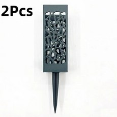 기념 묘지 꽃꽂이 꽃병 야외용 방수 꽃꽂이대 인조 꽃 전시용, 3. 2Pcs Green