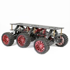 4WD 충격 흡수 섀시 6WD 수색 및 구조 스마트 자동차, 검정색섀시(전자제어제외), 1개, 1. 4WD damping chassis