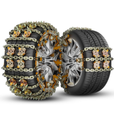 EXTEDRG 스노우체인 고강도 자동차 타이어 체인 전차형 눈길 비상용 쇠사슬 스노우체인 6p, 1세트