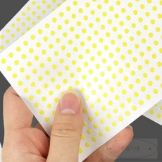 동동 생활용품 원형스티커 333 지름3mm 6매 학원용스티커, 노랑