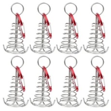 데크팩 캠핑 텐트 타프 고정핀 팩 알루미늄 합금 캠핑 텐트 페그 삼각형 그라운드 스테이크 네일 마당 정, 8개, 04 Red - 8pcs