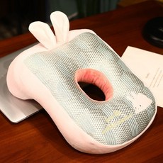 여름용 낮잠베개 팔베개 학생 책상 낮잠 사무실 수면쿠션 어린이, 길이 33 폭 24 높이 12cm, 얼음덩굴 PP면 낮잠베개 - 토끼