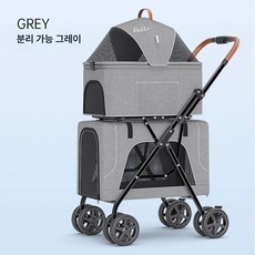 이층 반려동물 카트 경량 접이식 이동식 강아지 고양이 겸용, D3 담요 포함 2개 분리형 12kg A