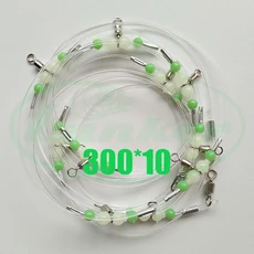 루커 피커렐 리그 발광 야광 바위낚시 사비키 헤어테일 배스, 06 300x10