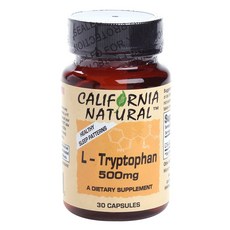 CALIFORNIA NATURAL L-色胺酸膠囊 500mg, 30 件, 1個