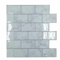 라온지니 대리석 벽돌 스티커 타일 접착식타일 바닥데코타일 셀프데코타일