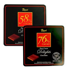 로얄 다크 초콜렛 카카오 다크 90g 말차 홍차 오렌지 블루베리 다크 천일염, E. 58 농도 1상자  76 농도 1상자
