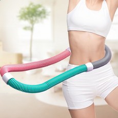 HALOPICK 고탄성 소프트 스프링 허리라인 다이어트 슬림 뱃살 훌라후프, 1개, 핑크계열, 1kg