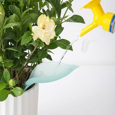 리에스 나뭇잎 모양 화분 급수 보조기 화분물주는도구, 연두