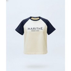 마리떼프랑소와저버 여성용 REGULAR LOGO RAGLAN CROP TEE