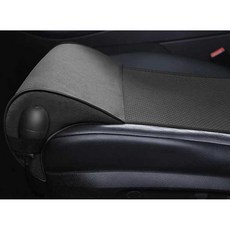 자동차 무릎 시트 연장 쿠션 허벅지 패드 차량용 매트, 블랙(스펀지/에어백 높이 조절 가능)