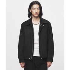[블랙모먼트] 클래식 비건 스웨이드 자켓 [블랙]