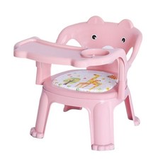 寶寶餐椅 兒童餐椅 1到6歲 嬰兒椅 多功能兒童餐桌椅, 高貴粉+餐盤+防滑【超商限購一件】