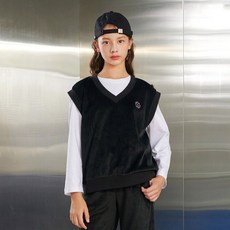 오션스카이 [2color]여아 자수 골지 브이넥 베스트 - 멀티 548862