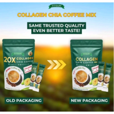 FITGUM Collagen Chia Coffee 핏검 콜라겐 치아 커피, 2개, 10개입, 12g