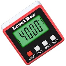 Level Box 台灣24H現貨 工程角度儀 水平儀 傾角儀 坡度儀 角度規 量角器 測坡度 測角度 測斜度, 1個