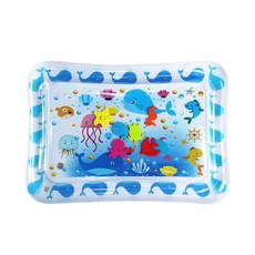 【超繪玩】30絲加厚PVC充氣拍拍水墊 嬰幼兒健身爬行拍拍墊 夏季降溫冰墊坐墊, 白色老款拍拍水墊, 1個