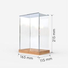 拉佈佈展示盒 labubu玻璃展示盒 毛絨公仔收納箱 防塵手辦展示櫃, 1個, 標準單個可開門