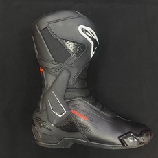 長野車業 Alpinestars SMX-6 V3長筒車靴 防摔車靴 打檔車靴 賽車靴 新款, 黑螢光紅, 1個