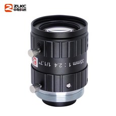 ZLKC FA 렌즈 12MP 고해상도 35mm 매크로 1/1.7 인치 C 마운트 카메라 용 CCTV 부품 저 왜곡 머신 비전 F2., 01 C 입, 01   Mainland