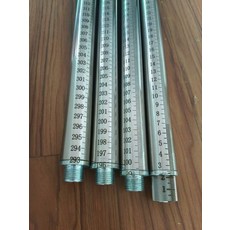 막대자 스테인레스 원통형 공업용자 눈금자 측량 측정, 1개, 304 스틸 알루미늄 201