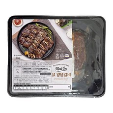 초이스등급 LA양념갈비 지방제거 소갈비, 2개, 1kg