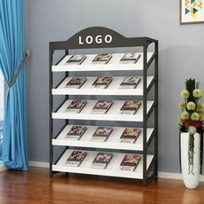 잡지 진열대 신문 선반 홍보물 거치대 카다로그 전시대, 1단, 1.65m 0.8m 5단