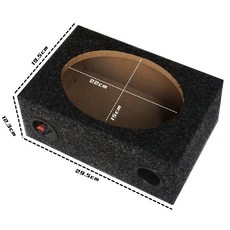 자작 스피커통 북쉘프 만들기 오디오 인클로저 우퍼 튜닝 목재 박스, 없음, 6 x 9인치 초박형, 단일 스피커
