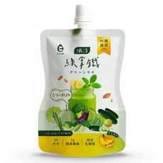 艾希生醫 纖活綠拿鐵 (香蕉風味) 66種蔬果精華 7g膳食纖維 綜合乳酸菌, 12公克, 1個