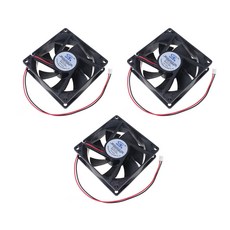 JK 쿨러80mm 컴퓨터 쿨링팬 공냉식냉각 2핀 FAN, 3개