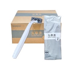 (형제)도루코 2중날 일회용 면도기 TNC200-1P 개별포장 숙박업소용 가정용 일회용 면도기, 600개, 1세트