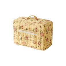 Rannyfol 재봉틀 더스트 커버 포켓이 있는 꽃무늬 퀼트 공예실 바느질 용품 정리함 (레드 43.2cm(17인치)) 308189 9014357078, 옐로우