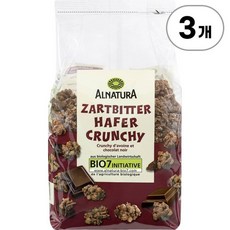 알나투라 유기농 다크초코 오트 크런치 Alnatura Organic Dark Chocolate Oat Crunchy 380g, 3개