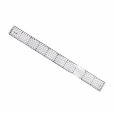 코벡사 방안자 50cm 두께 4.5mm 1개 오각형자 디자인자 스텐실자 곡선자