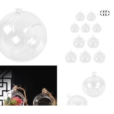 테라리움 투명 아크릴 볼 장식 5쌍 생활꿀템 미니테라리움 취미용품, 8cm