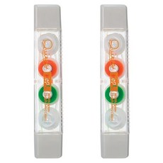 레이메이 후지이 키에라 라인 마커 테이프, 오렌지 + 라임, 2개