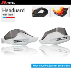 2025 Transalp 750 핸들 바 핸드 가드 쉴드 핸드 가드 레버 혼다 XL750 Transalp750 2024 용 앞 유리 보호대 스크린 커버, [07] white and gray