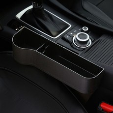 汽車夾縫收納盒 車載置物神器, 1個, ABS塑料黑色,主駕駛一個裝