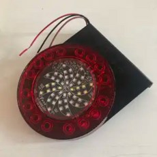實力多LED風車爆閃燈24V貨車防霧燈卡車七彩邊燈圓形風火輪後尾燈, 1個, 實力多 風車霧燈 24V,1只