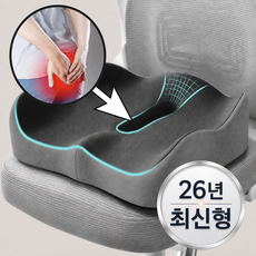 루아엔 메모리폼 방석 고밀도 압력분산 치질방석 바른자세, 딥그레이 딥그레이