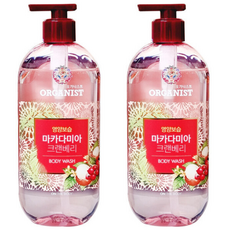LG 오가니스트 마카다미아 크랜베리 바디워시, 500g, 2개