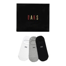[백화점 홈쇼핑 정품] 닥스 DAKS ACC 남성 면혼방 솔리드 덧신 3족세트 DBSS2F004BK
