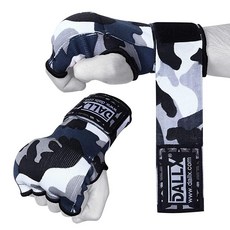 DALLX 패딩 처리된 내부 장갑 복싱 장갑용 75cm 길이의 손목 스트랩 - 젤 엘라스틱 랩 주먹 너클 보호 MMA 트레이닝 무에타이 킥복싱 남성 및 여성용 한 쌍(블랙 S/, Como