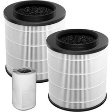 12030 HEPA 교체 필터 클로록스 중형 방 공기청정기 11030 및 11031과 호환 1000 평방피트 용량 먼지 애완동물 비듬 꽃가루용 3in1 2개 세트 3100655, 12030 HEPA 교체 필터 클로록스 중형 방 공기청