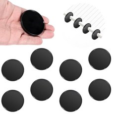 해외 Psyqtsuary 5.1cm2인치 블랙 플라스틱 책 바인딩 디스크 바인더 링 바운드 확장 및 DIY 노트북 플래너용 8개 미국매장정품+ 1850131