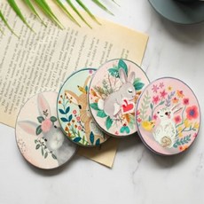 토끼 마그넷 4P 메모자석
